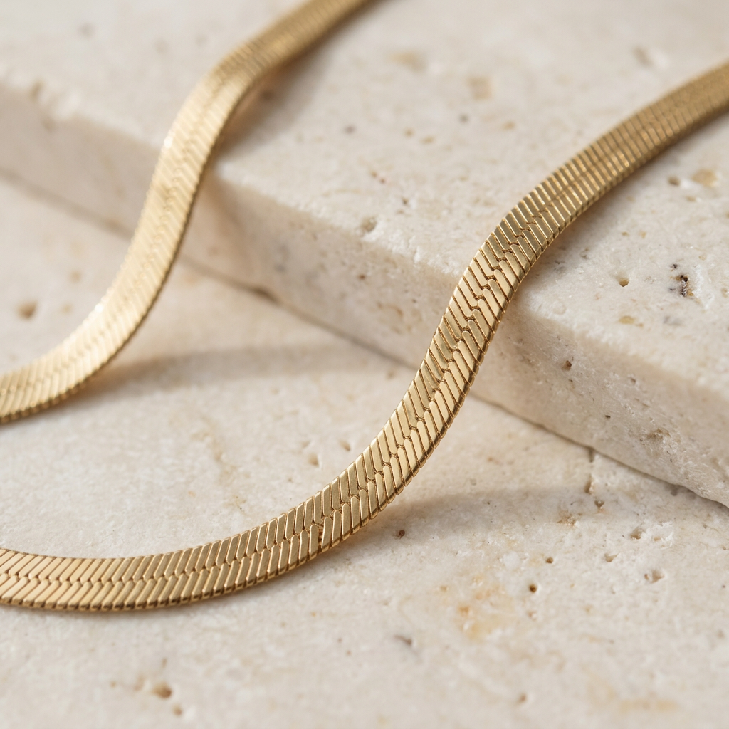 Fine chevron chain texture detail