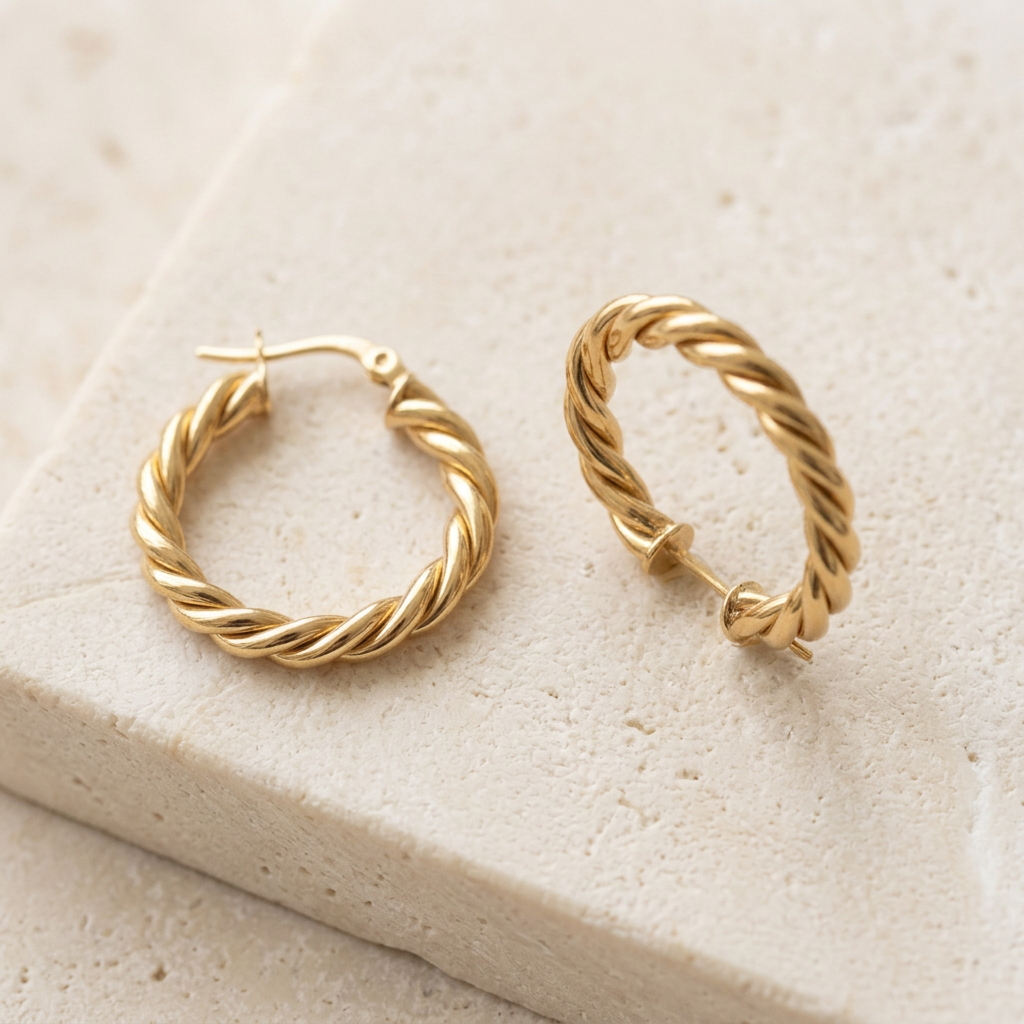 Rounded rope-twist texture detail